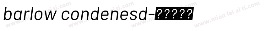 barlow condenesd字体转换